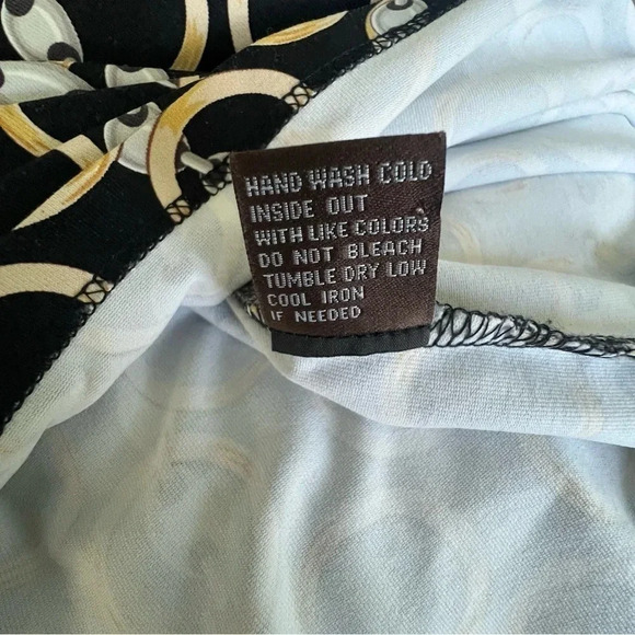 J McLaughlin Banded Collar Biscayne Tunic Top Gold Catalina Cloth Chain Print - Picture 15 of 16